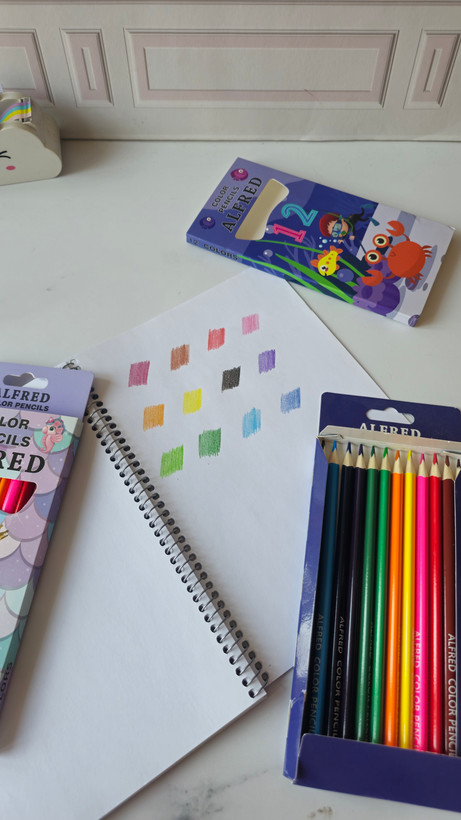 12-color Elfird triangular colored pencils