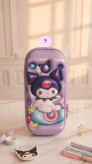 Mini 3D tablet pencil case with Kuromi and Melody designs