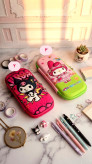 Mini 3D tablet pencil case with Kuromi and Melody designs