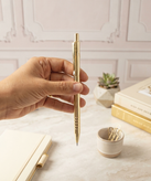 Metallic design mechanical pencil in gray gold and copper colors